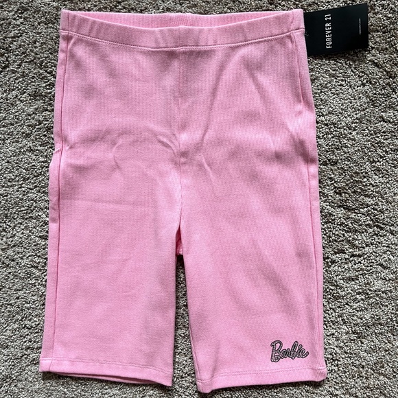 FOREVER 21 Barbie Core Small Crop Top & XS Biker Shorts Set - Picture 11 of 16